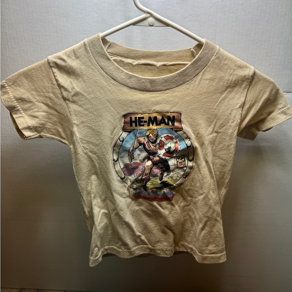 Vintage 1984 Masters of the Universe He-Man Single Stitch T-Shirt Child's Small - Picture 1 of 7
